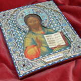 “Icon Lord Almighty in a precious silver frame with enamel.” Ювелирная Мастерская семьи Коваль Enamel Mixed media Renaissance 1875-1900 - photo 2