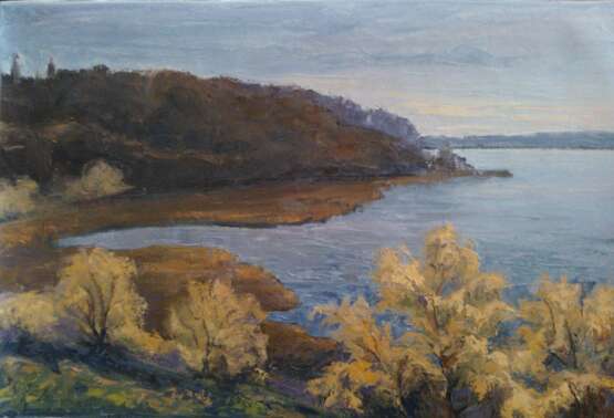 «Le Lac Супой.» Toile Peinture à l'huile Impressionnisme Peinture de paysage 2013 - photo 1