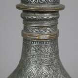 Vase - indopersisch, Kupfer versilbert / verzinnt?, birnförmige - Foto 4