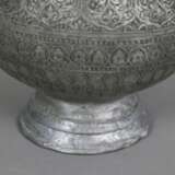 Vase - indopersisch, Kupfer versilbert / verzinnt?, birnförmige - фото 8