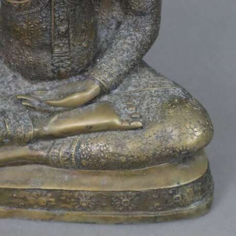 Buddha Maravijaya - Thailand, Bronzelegierung, in sattvasana au - photo 5