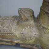 Heiliger Buckelstier Nandi - Indien, Gelbbronze, das theriomorp - photo 4