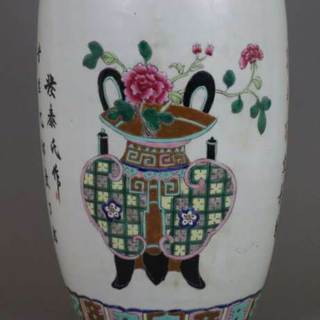 Große Balustervase - China, späte Qing-Dynastie, 19. Jh., Porze - photo 2