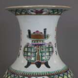 Große Balustervase - China, späte Qing-Dynastie, 19. Jh., Porze - Foto 5