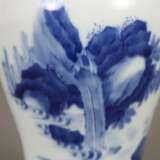 Blau-weiße Vase - China, frühe Qing-Dynastie, Porzellan, Balust - Foto 7