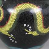 Cloisonné-Deckeltopf mit Drachendekor - China, frühes 20. Jh., - Foto 7