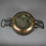 Räucherschale mit Deckel - China, Bronze mit Resten der Vergold - Foto 4