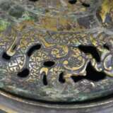 Räucherschale mit Deckel - China, Bronze mit Resten der Vergold - Foto 10