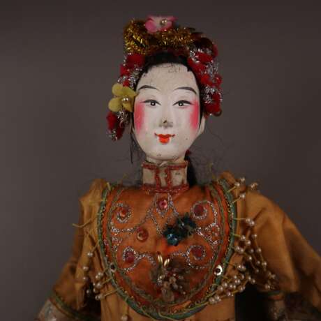 Fünf chinesische Theaterpuppen - China, um 1900/Anfang 20. Jh., - photo 6