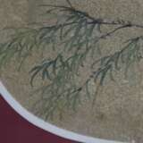 Fächerblatt - China, feine Malerei auf Seide: Vogelpaar auf blü - photo 5