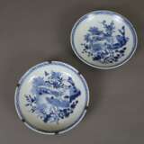 Zwei kleine Teller - China, späte Qing-Dynastie, jeweils bemalt - photo 1