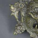 Mahakala-Räuchergefäß - Bronzeguss, auf drei Standfüßen auflieg - Foto 4