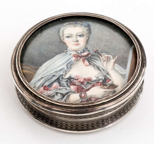 Runde Dose mit Portrait der Madame de Pompadour (1721-1764) - Foto 1