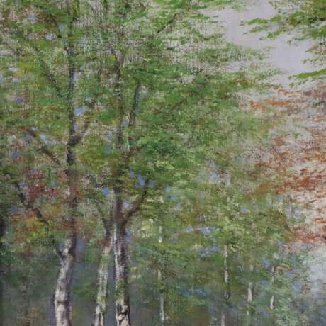 Unbekannt -20.Jh.- Herbstlicher Birkenwald mit Bäuerinnen auf d - фото 10