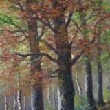 Unbekannt -20.Jh.- Herbstlicher Birkenwald mit Bäuerinnen auf d - Foto 11