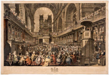 Interior of St. Paul's on the Day of Solemn Thanksgiving for the Recovery of His Majesty 23. April 1789 