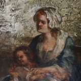 Genremaler (19. Jh.) - Mutter mit drei Kindern findet Unterschl - photo 8