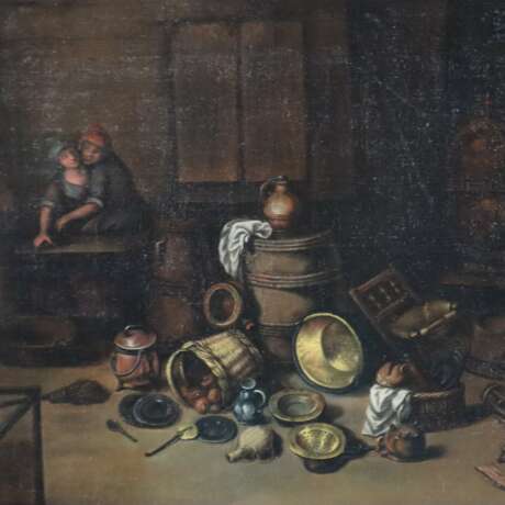 Flämische Schule des 18. Jahrhunderts / Genremaler -- Küchenint - Foto 6