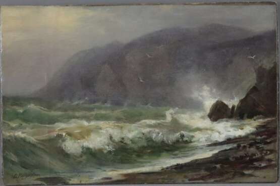 Morgenstern, Friedrich Ernst (1853-1919, wohl) - Meeresbrandung - Foto 1
