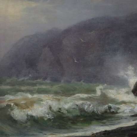 Morgenstern, Friedrich Ernst (1853-1919, wohl) - Meeresbrandung - Foto 4