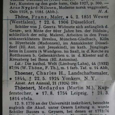Thöne, Franz (1851 Wewer -1906 Düsseldorf) - Lesendes Mädchen, - photo 3