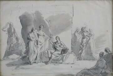 Neoklassizistische/r Künstler/in um 1800 - Junge Damen im Künst