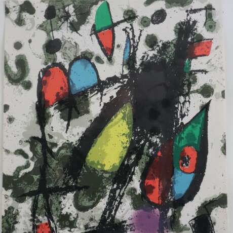 Miró, Joan (1893 Barcelona -1983 Mallorca) - Drei Farblithograf - Foto 5
