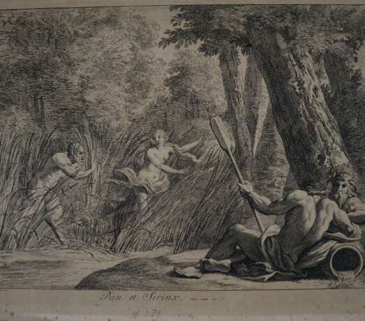 Picart, Bernard (1673-1733) - "Pan et Sirinx", Radierung nach N - фото 1