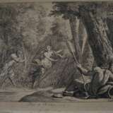 Picart, Bernard (1673-1733) - "Pan et Sirinx", Radierung nach N - Foto 1