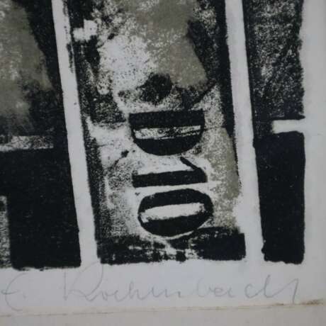 Rockenbach, Erich (1911-1984) - "Stahlbau", Lithografie, unten - Foto 2