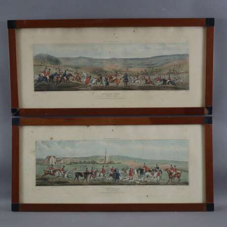 Sutherland, Thomas (1735-1837) - Zwei kolorierten Radierungen m - Foto 1