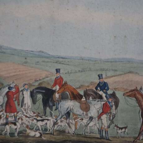 Sutherland, Thomas (1735-1837) - Zwei kolorierten Radierungen m - Foto 8