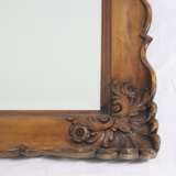 Wandspiegel - 19. Jh. / um 1900, Holz, gebeizt, geschnitzt mit - фото 2