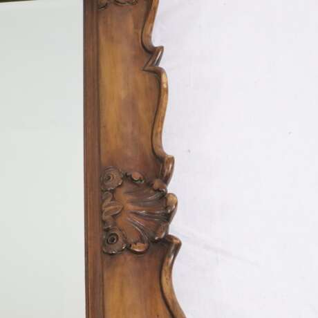 Wandspiegel - 19. Jh. / um 1900, Holz, gebeizt, geschnitzt mit - Foto 3