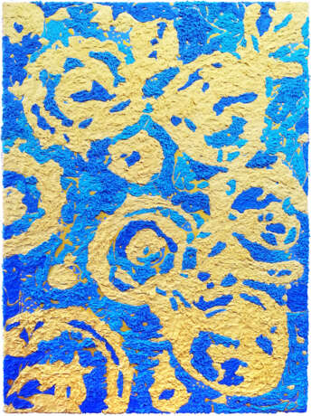 Золотая Маска (Безымянная) Canvas алкидная эмаль Abstract Expressionism абстрактная живопись Москва 2020 - photo 1