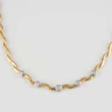 BRILLANT-COLLIER Gelbgold, Weißgold. L. ca. 43 cm, Ges.-Ge - Foto 1