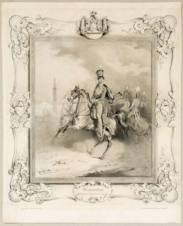 Maximilian Herzog von Leuchtenberg (1812-1852) zu Pferde in der Uniform als kaiserlich-russischer Generalmajor und Chef des Kievschen Husarenregiments - photo 1