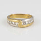 DIAMANT-RING Gelbgold, Weißgold. Ringmaß ca. 54, Ges.-Gew. - photo 1