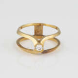 BRILLANT-RING Gelbgold. Ringmaß ca. 60, Ges.-Gew. ca. 4,3 - Foto 1