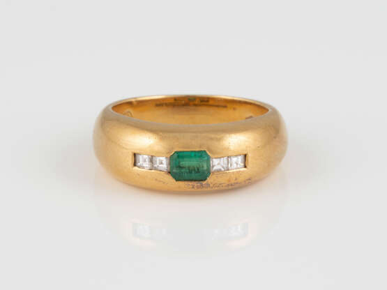 EDELSTEIN-RING Gelbgold. Ringmaß ca. 47, Ges.-Gew. ca. 5,0 - Foto 1