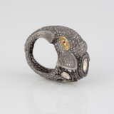 DIAMANT-RING 'ELEFANT' Silber. Ringmaß ca. 55, Ges.-Gew. c - photo 1