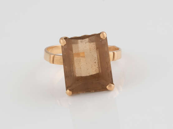 RING Gelbgold. Ringmaß ca. 58, Ges.-Gew. ca. 5,6 g. Geprüf - photo 1