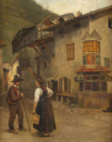 HERMANN LINDENSCHMIT (ATTR.) 1857 - 1939 Zwei Personen auf