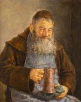 HRVOJ MELKUS 1924 - 2007 Monchsbildnis Öl auf Leinwand. 6