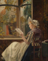 OTTO KARL KIRBERG 1850 Elberfeld - 1926 Düsseldorf Lesende