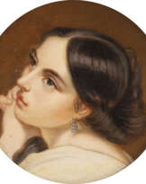 PHILIPP RUMPF 1821 Frankfurt a.M. - 1896 Mädchenkopf Öl a