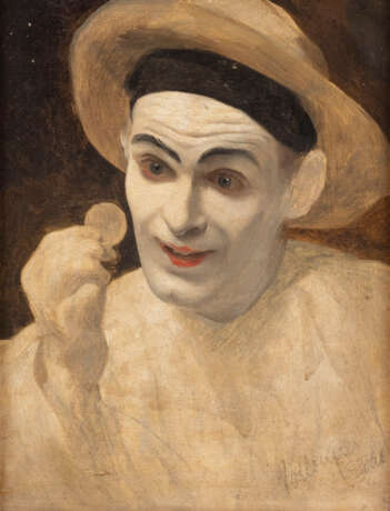 ALEXIS VOLLON 1865 Paris - 1945 Der Mime, wohl Porträt von - photo 1