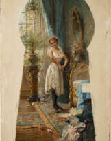 HANS ZATZKA 1859 Wien - 1945 ebenda Blick durch das Schlüs