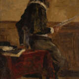CARL RÜDELL (ATTR.) 1855 - 1939 Mann beim Lesen Öl auf Le - Foto 1