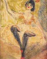 JENS SØRENSEN 1887 - 1953 Zirkusmädchen Öl auf Leinwand.
